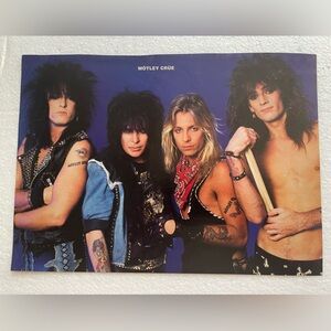 Motley Crue Band Pinup